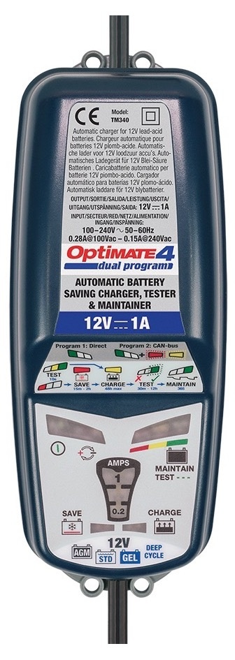 Optimate Chargeur de batterie 4 Dual 1A