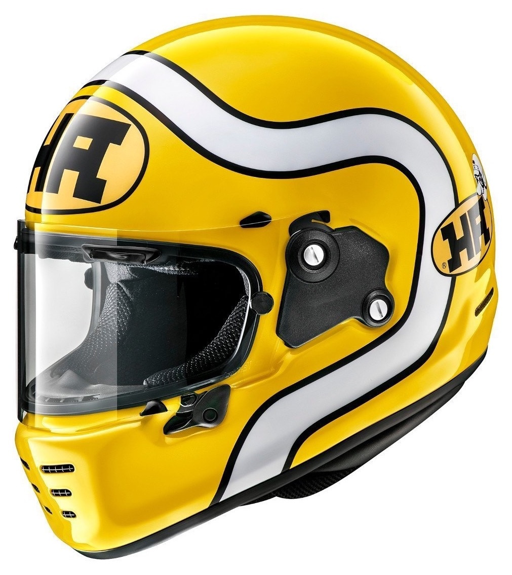 Yellow hotsell motorbike helmet