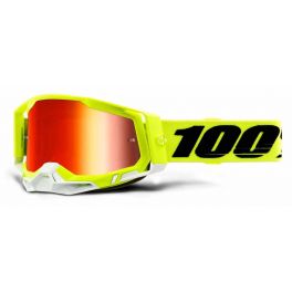 Racecraft 2 Goggle Yellow - Mirror Red