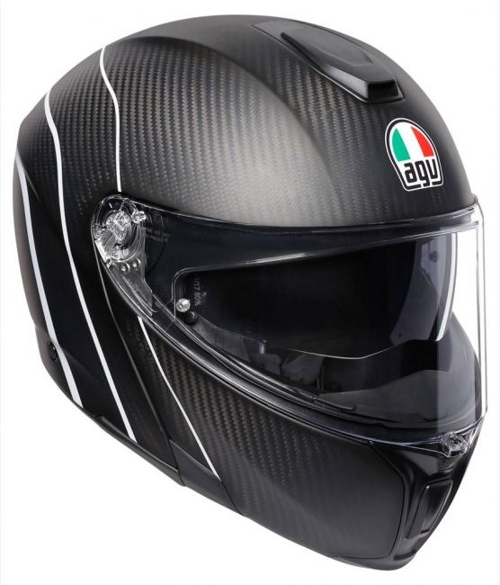 Agv sportmodular refractive carbon store