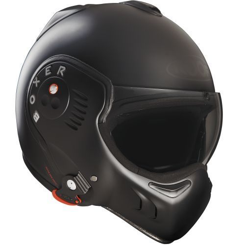 Boxer V8 Full Black Motorradhelm