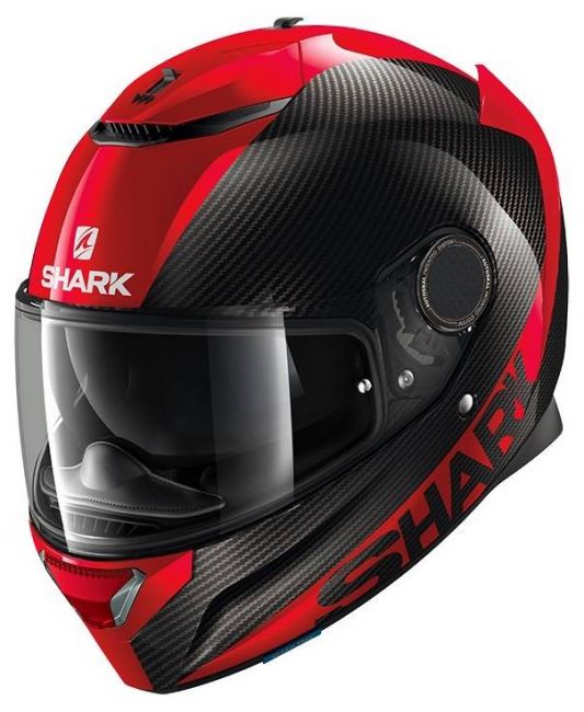 Casque moto Shark Spartan Blank rouge