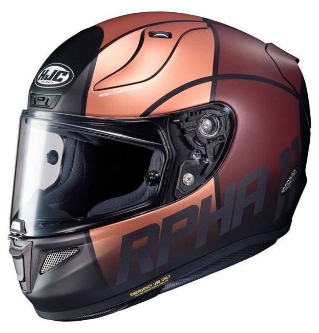 Hjc rpha 11 pro quintain helmet top