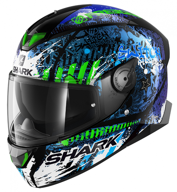 Shark helmet led sales lights