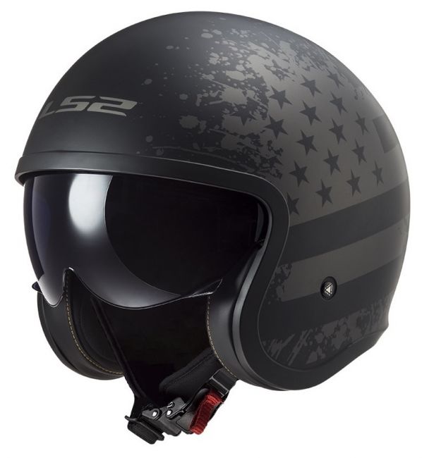 OF599 Spitfire Black Flag motorhelm