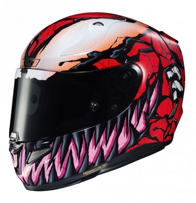 Hjc rpha 11 venom 2 outlet marvel helmet