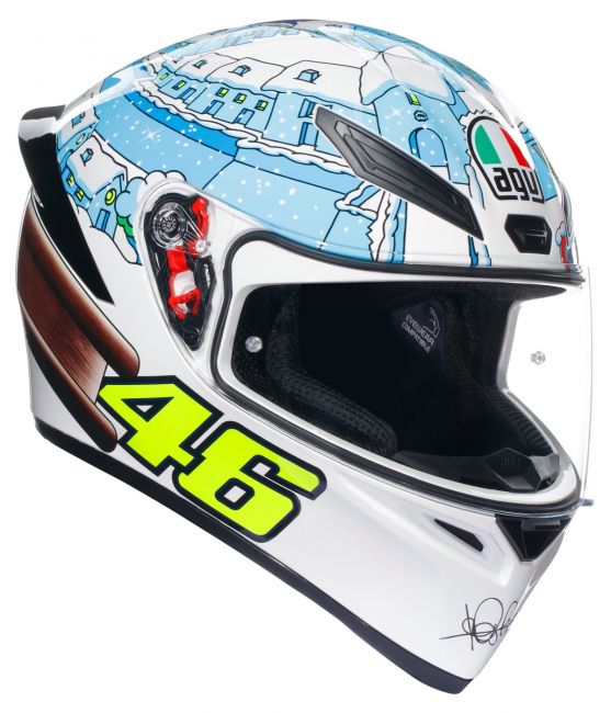Rossi shop motorcycle helmet
