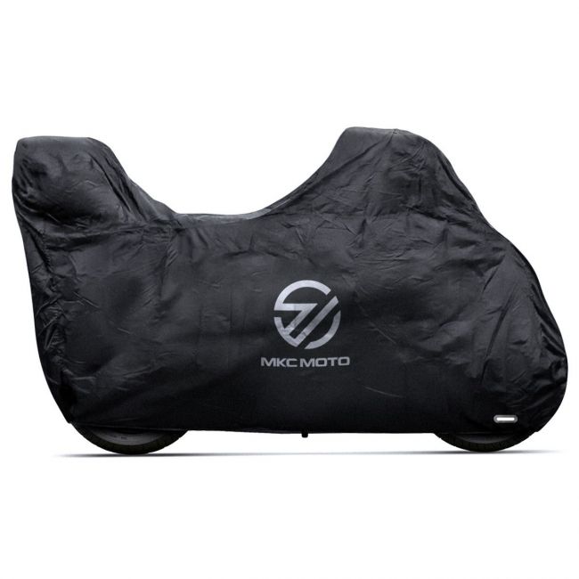 Outdoor motorhoes met topkoffer